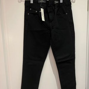 J.Crew, NWT black denim toothpick ankle, size 26